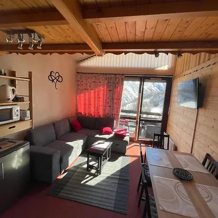 Appartement Cosy Plein Sud: Vue Splendide et Terrasse Spacieuse Saint-Sorlin-d'Arves Exterior photo